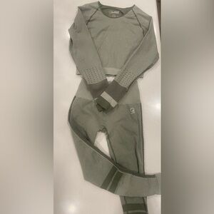 Bombshell Sportswear Olive Activewear Set